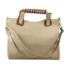 Pojemna torba typu SHOPPER BAG beż&camel
